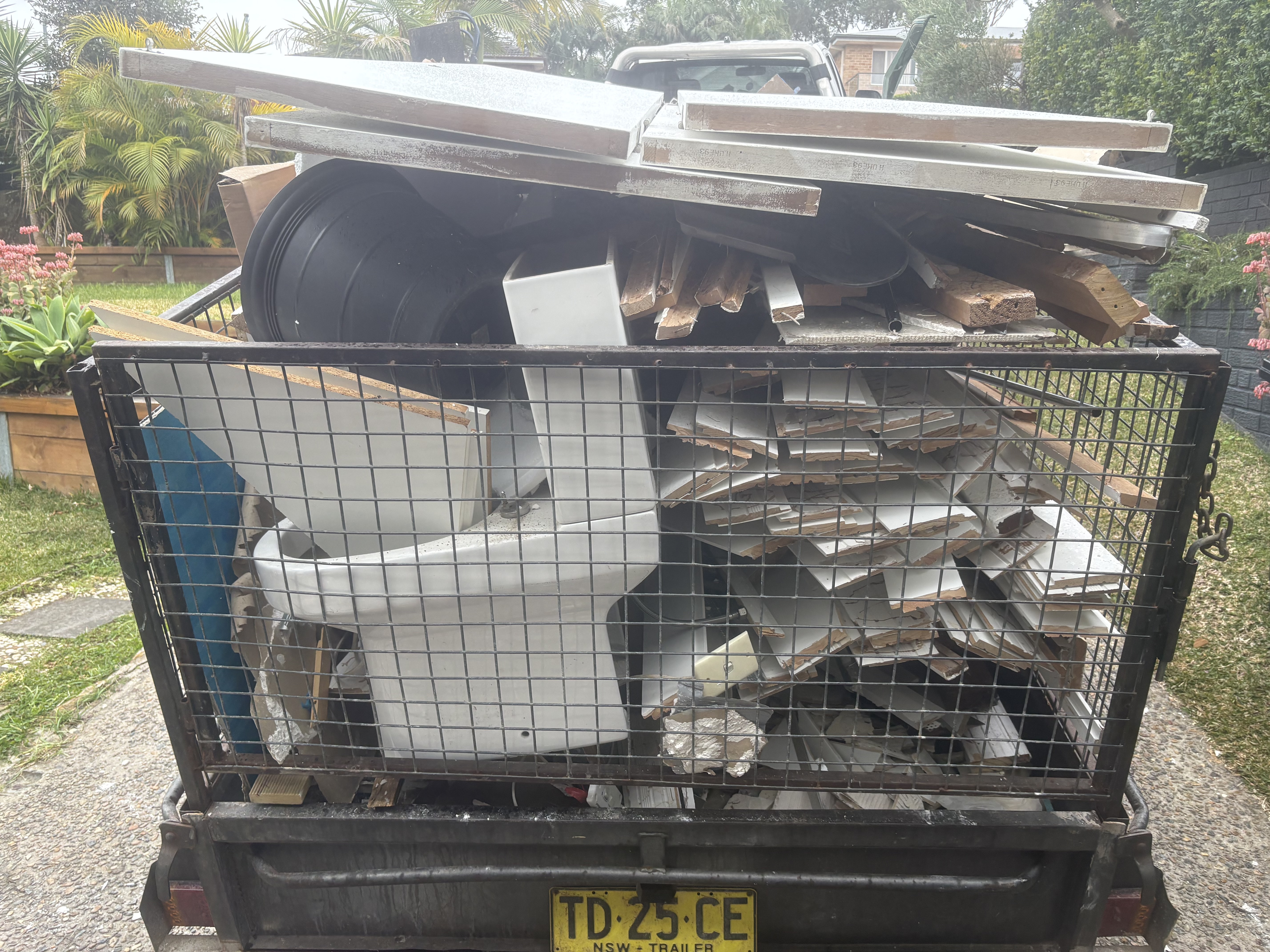 Garage cleared out, after removal